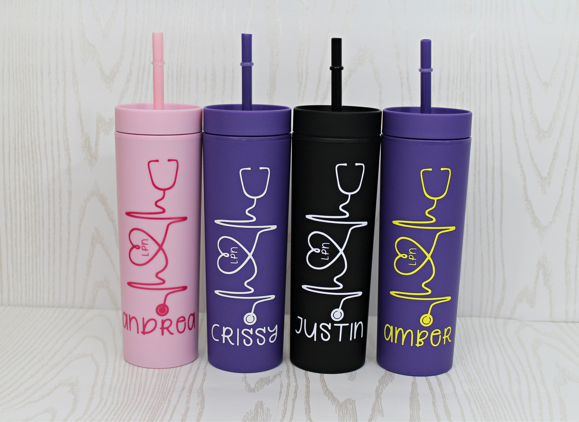 Nurse Life New Version - Personalized Acrylic Tumbler With Straw