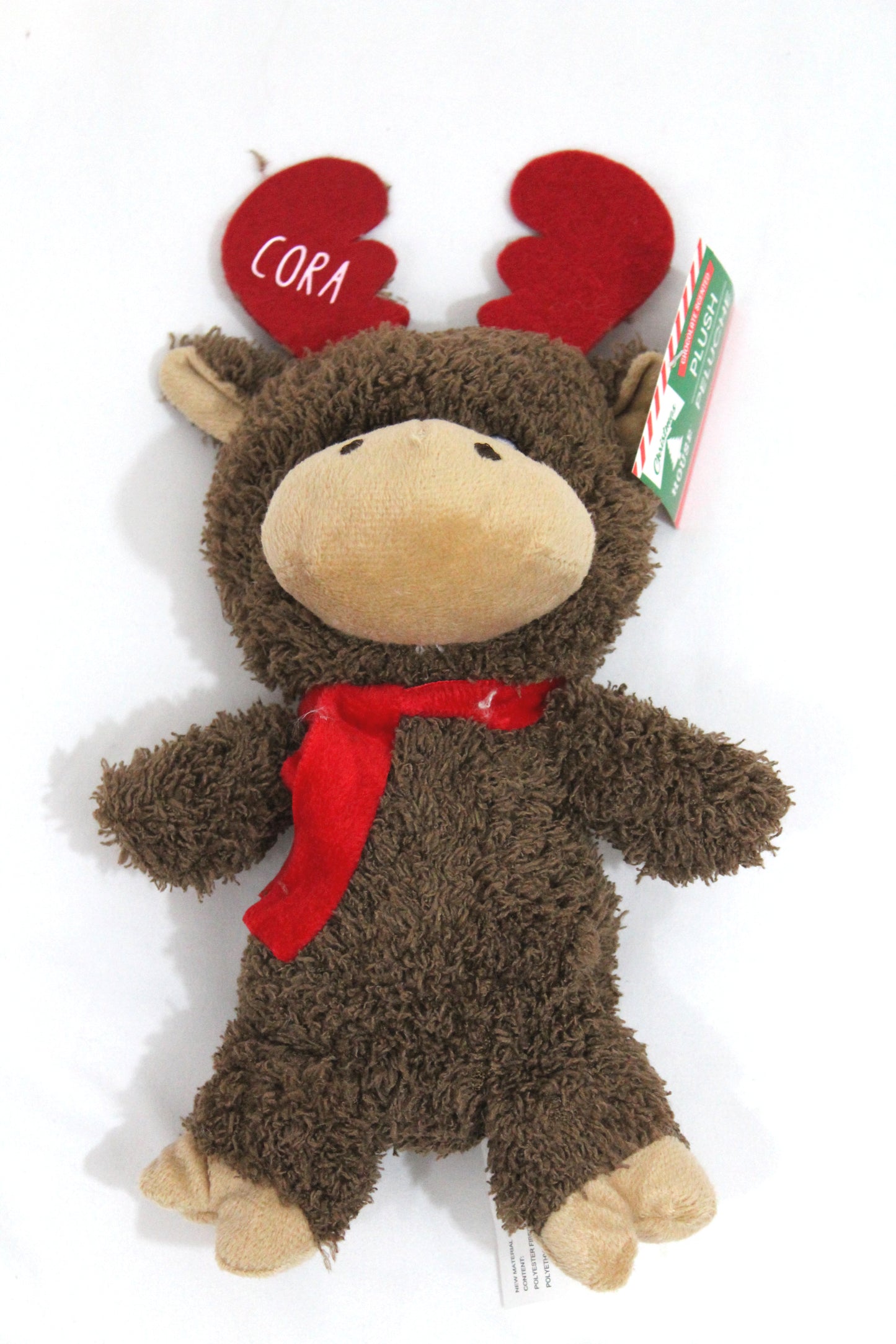 Personalized Christmas Plush Moose – Custom Name Moose Plush Toys - Reindeer Christmas Gift – Kids Secret Santa Gift – Stuffed Toy Stocking Stuffer