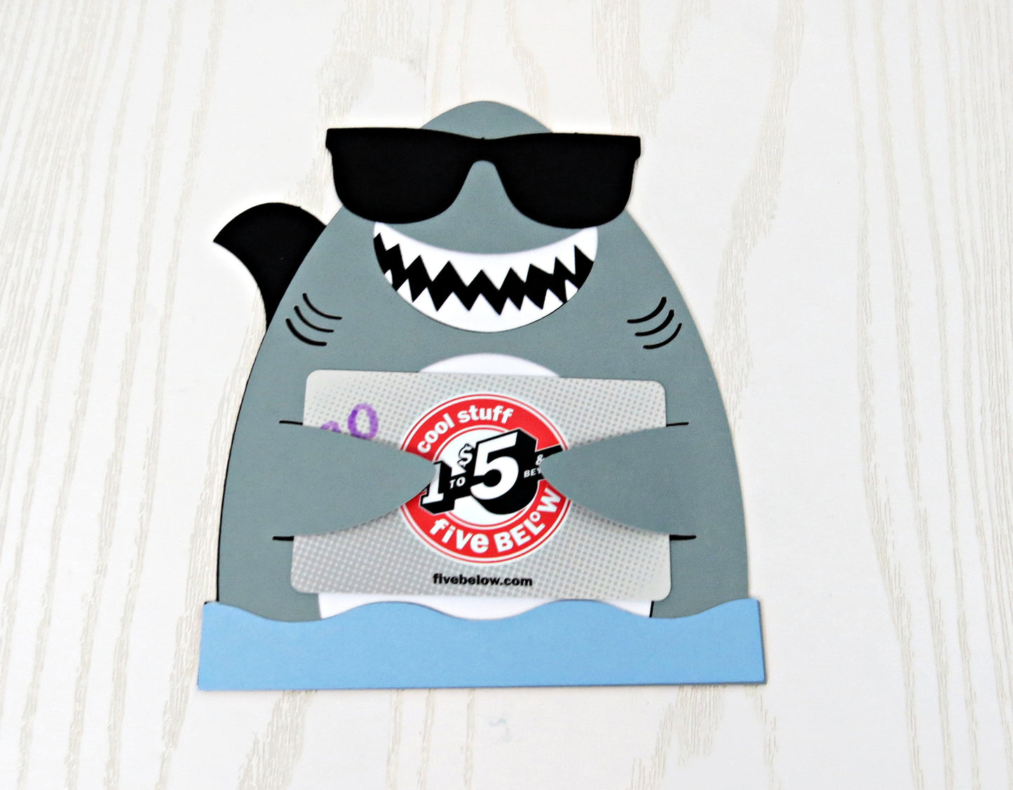 Boy Shark Birthday Gift Card Holder - Unique Money Holder for Gift Card - Kids Present Greeting Cards