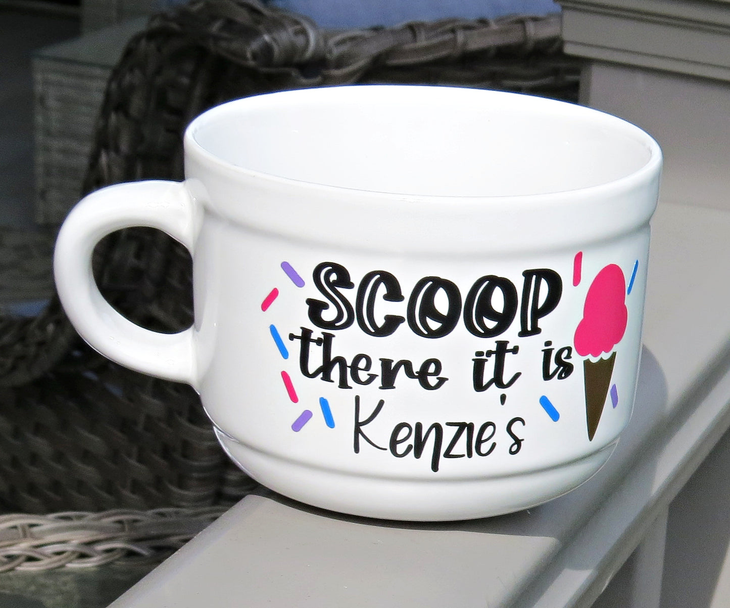 SCOOP There It Is Personalized Ice Cream Bowl 