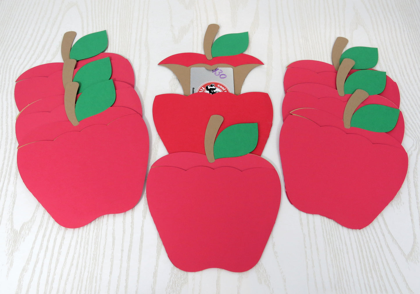 Teacher Apple Gift Card Holder - Unique Money Holder for Gift Card - Thank You Greeting Cards - Teacher Gift - End of School Year Gift