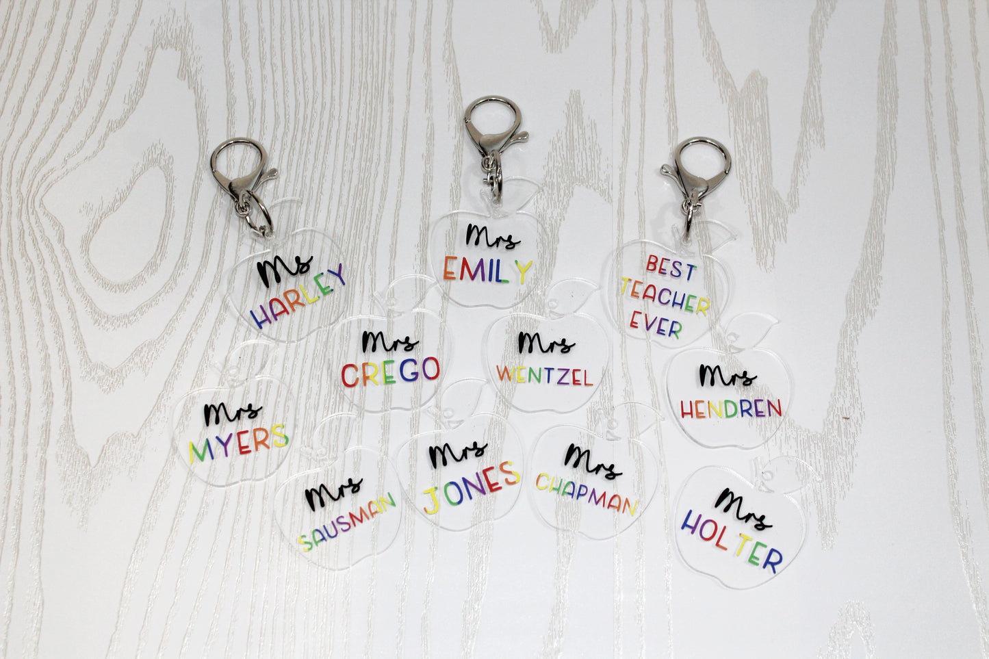 Teacher Appreciation Gift - Teacher Name Keychain - Teacher Keychain -Teacher Appreciation Keychain