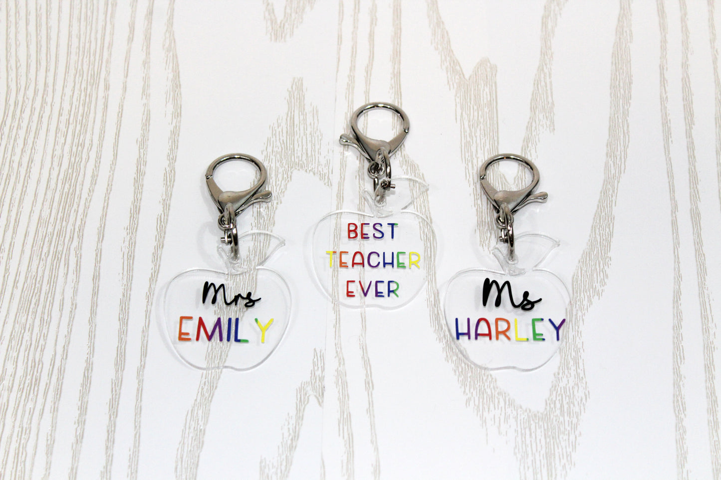 Teacher Appreciation Gift - Teacher Name Keychain - Teacher Keychain -Teacher Appreciation Keychain