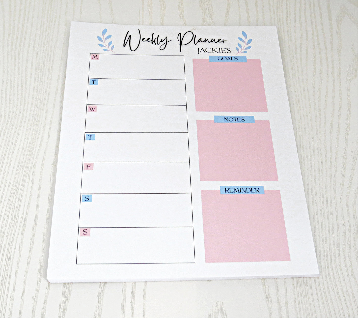 Personalized Teacher Appreciation Notepads - Custom Teacher Gifts & School Supplies - 52 Tear Away Sheets Yearly - Great for Classroom or Home Use - Weekly Planner Note Pad