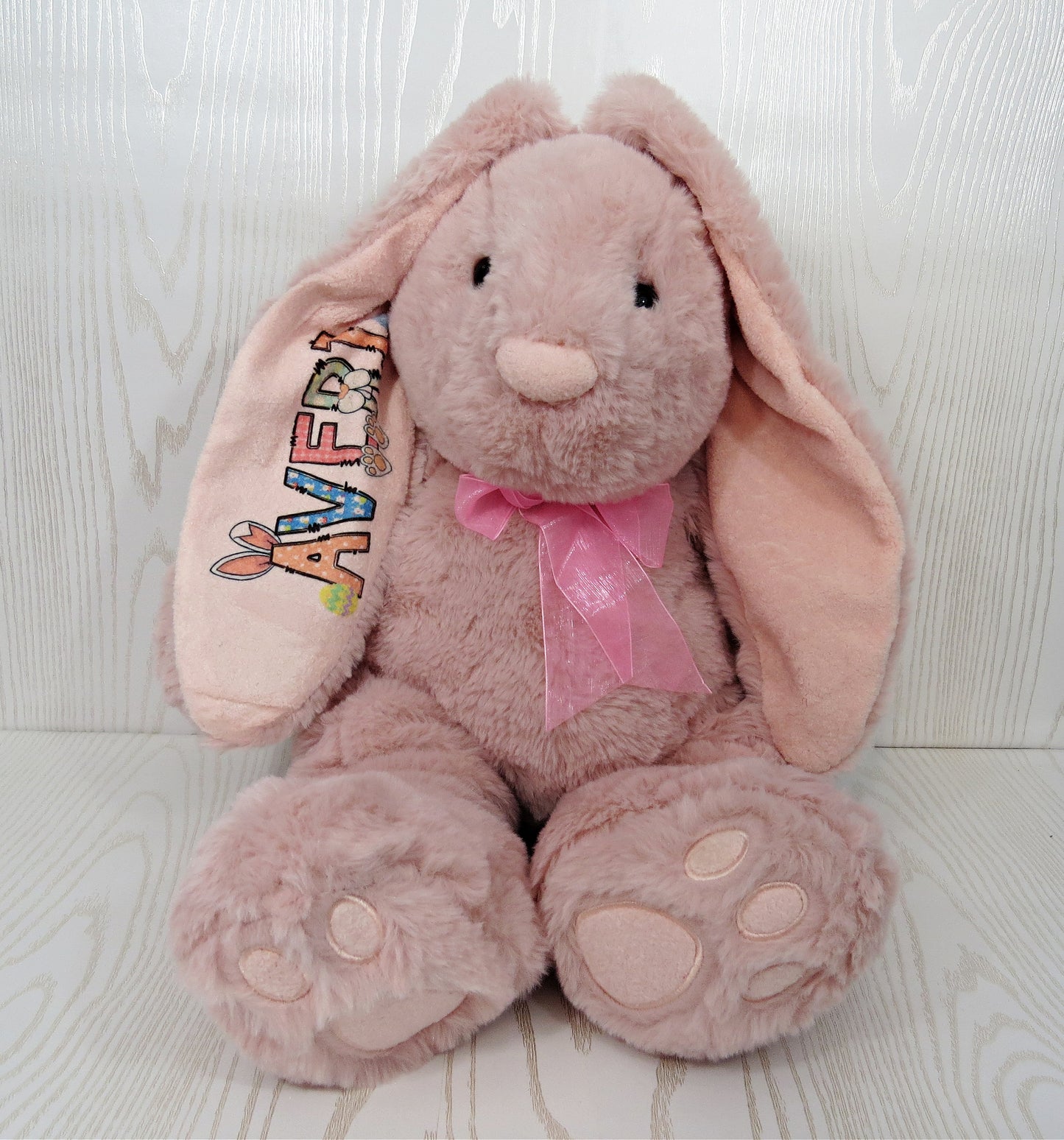 Sublimation Easter Bunnies Personalized - Personalized Bunny - Plush Easter Gift Kids - Easter Basket Stuffers - Easter Decor - Custom Stuffed Bunny – Home Decor