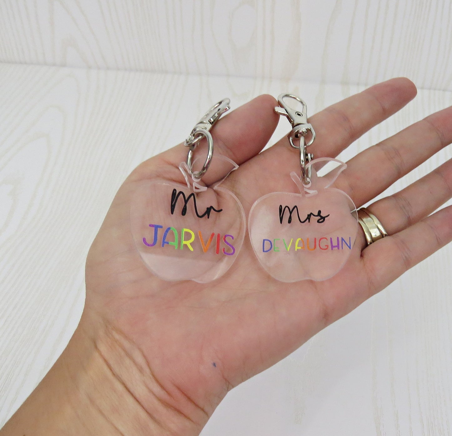 Teacher Appreciation Gift - Teacher Name Keychain - Teacher Keychain -Teacher Appreciation Keychain