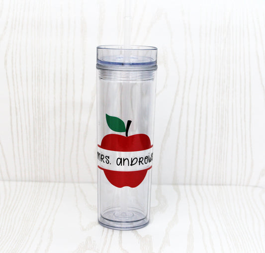 Teacher Appreciation Week - Teacher Appreciation Gift - Teacher Tumbler - Apple Tumbler - Apple Cup