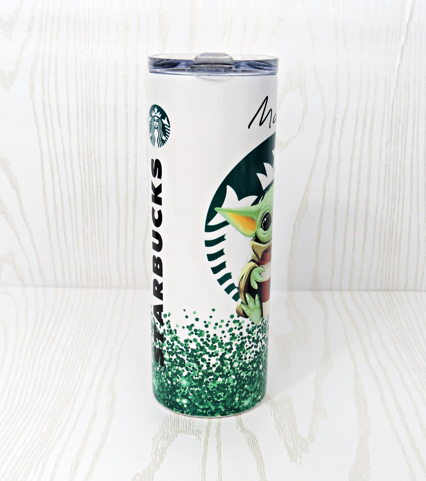 20 oz Stainless Steel Coffee Green Humanoid Alien Tumbler - Fun Park Tumbler - Coffee Lover Tumbler