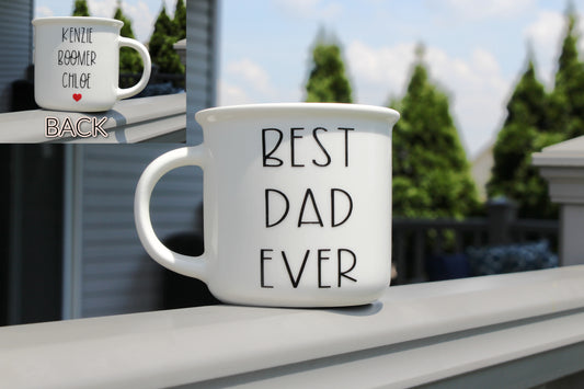 Best Dad Ever Mug - Personalized Fathers Day Mug - Fathers Day Gift - Dads Gift from Kids - Custom