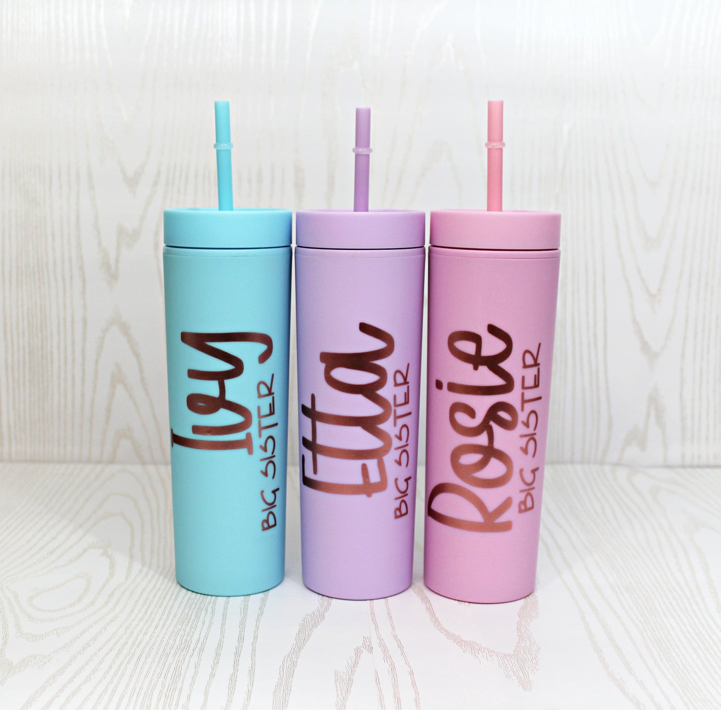 Bridal party tumbler - Personalized Skinny Tumbler with Lid and Straw - Monogrammed Tumbler