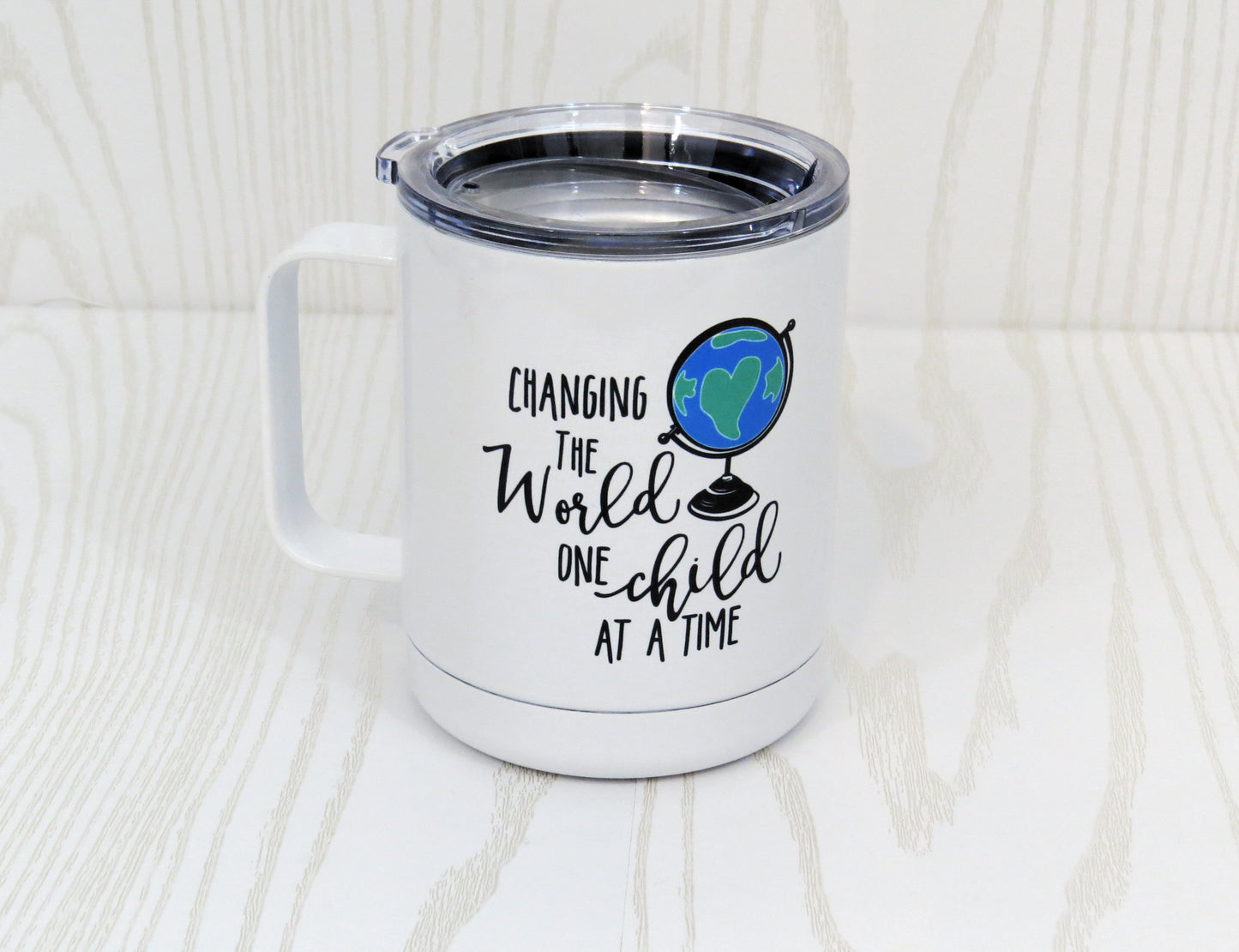 Changing the World One Child at a Time Tumbler - Holiday Mug - Teacher Tumbler - Christmas Gift