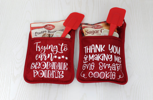 Teacher Gift Potholder With Spatula! - Potholder Teacher Gift - Oven Mitt Teacher Gift - Teacher