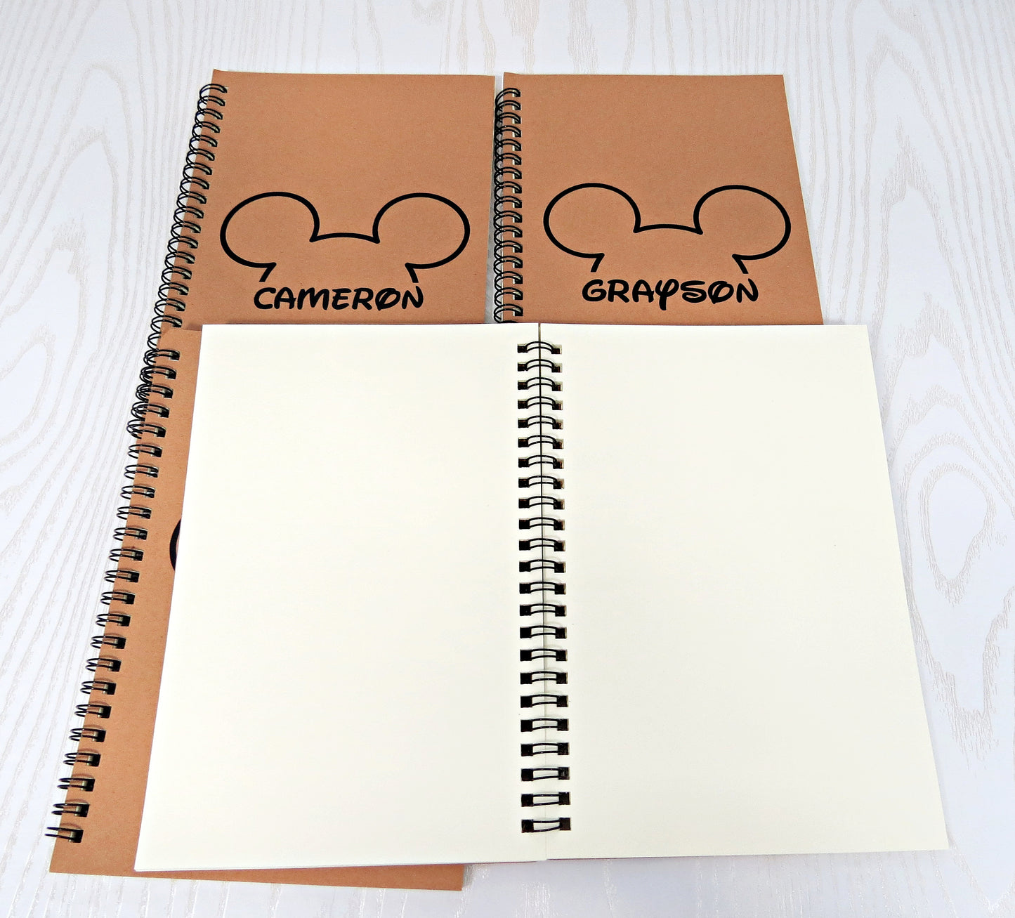 Mouse Outline Personalized Autograph Booklet for Florida Parks Notebook - Mouse Travel Journal - Character Signature Book - Princess Castle Memory Booklet