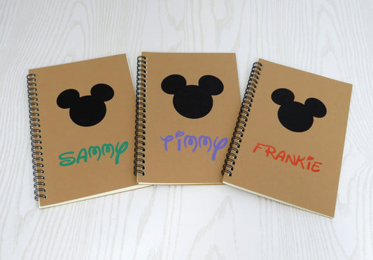 Personalized Autograph Booklet for Florida Parks Notebook - Mouse Travel Journal - Character Signature Book - Princess Castle Memory Booklet