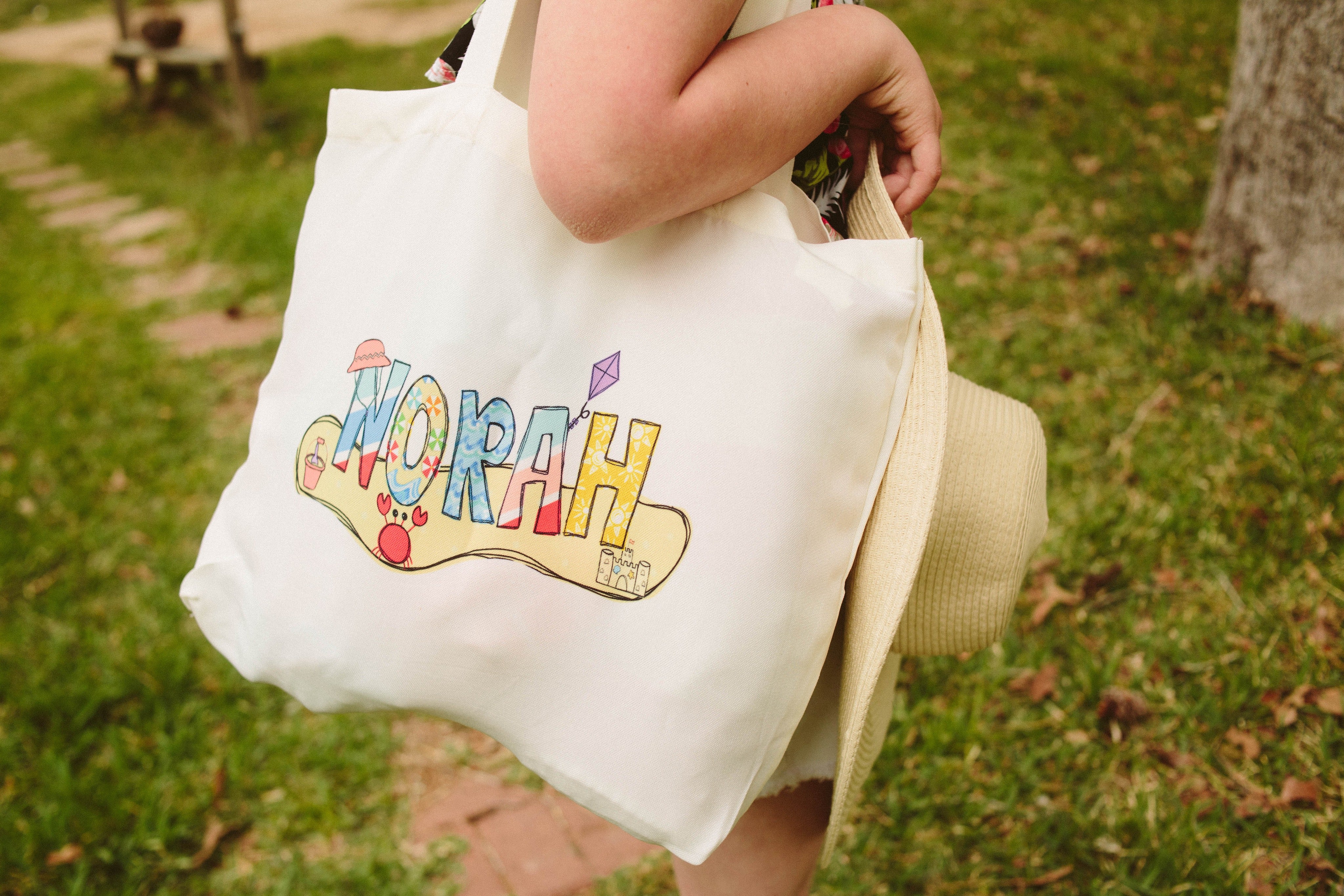 Custom beach tote online bags