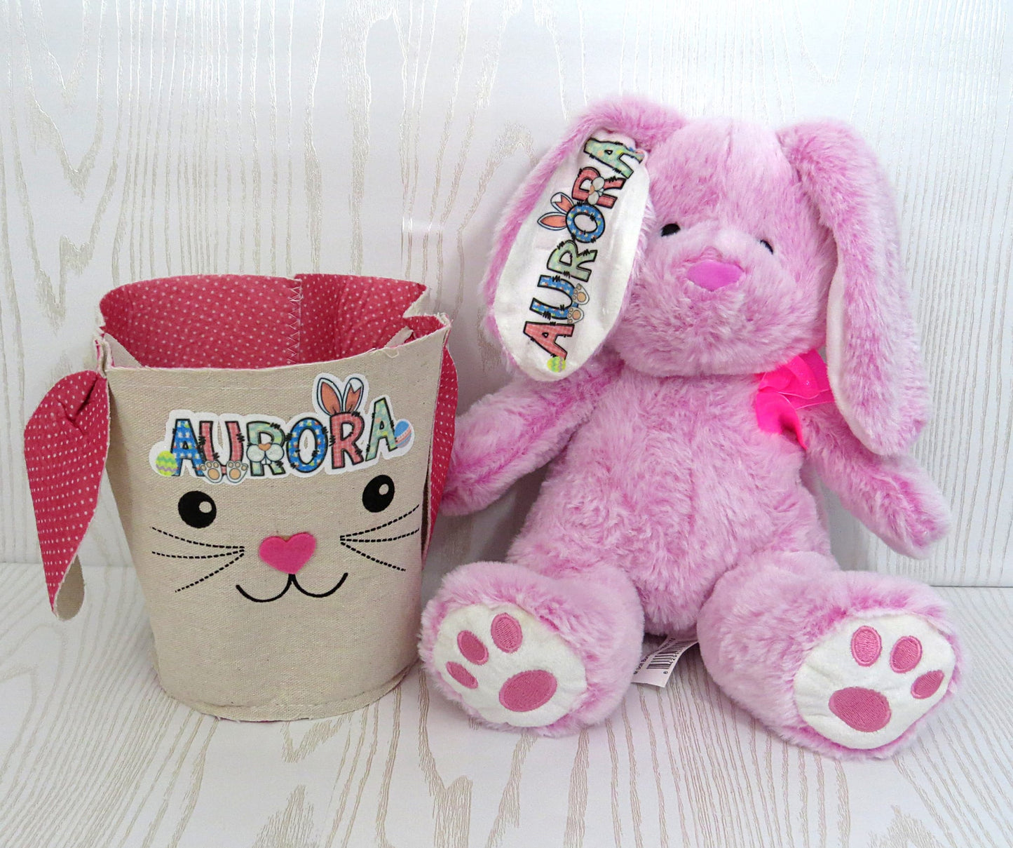 Personalized Easter Basket for the Kids - Spring Holiday Custom - Easter Basket Gift – Kids Gift – Home Decor - Stuffed Toy Basket Stuffer