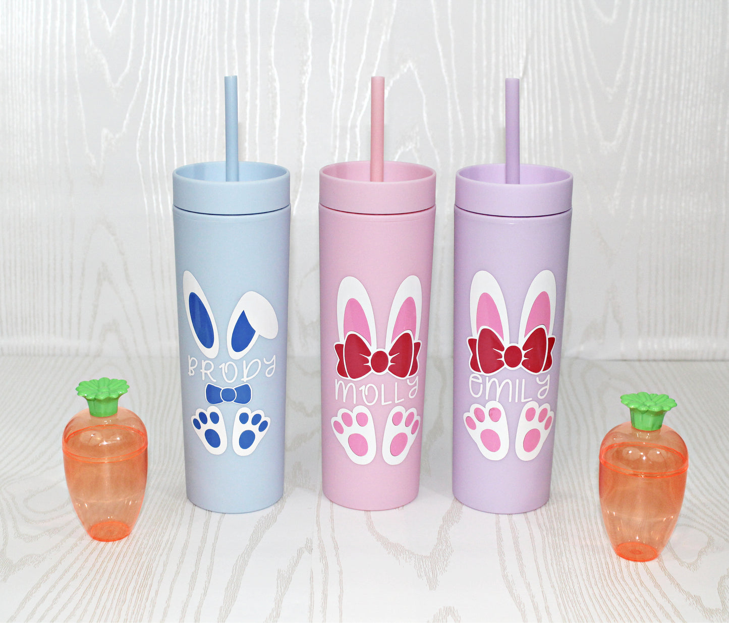 Personalized Easter Gift for Girls - Little Girl Easter Tumbler - Easter Basket Cup with Bunny - Toddler Girl Easter Tumbler-Boy Easter Gift