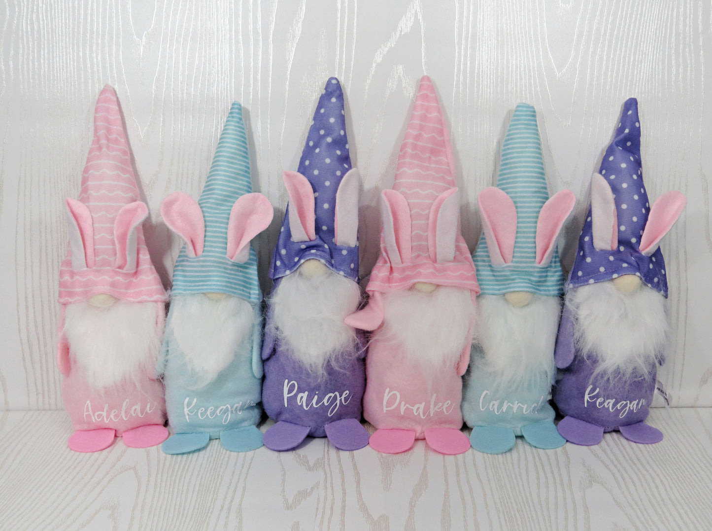 Personalized Easter Spring Gnomes – Holiday Custom - Easter Basket Gift – Kids Gift – Home Decor - Stuffed Toy Basket Stuffer