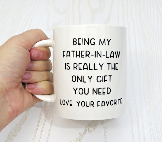 Being My Father In Law Coffee Mug - Father In Law Birthday Gift - Gift For Him - Birthday Present