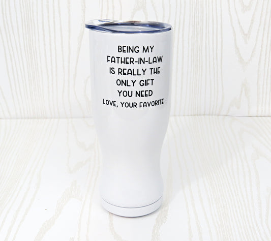 Being My Father In Law Pilsner Mug - Father In Law Birthday Gift - Gift For Him - Birthday Present