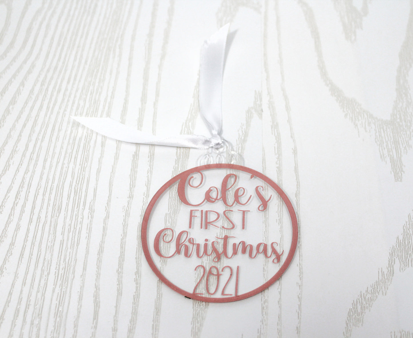 Personalized First Christmas Ornament - Personalized Baby Ornament - New Family Christmas Ornament - New Mom Dad