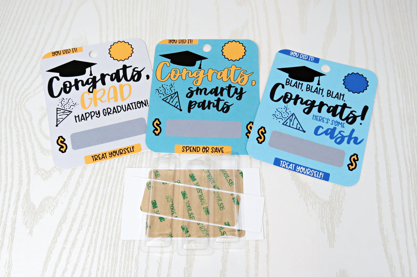 Congrats Grad Money Card with Plastic Dome - Graduation Gift Card - Unique Money Holder for Cash Gift - Graduation Greeting Cards - Humor Cash Gift for Him Her