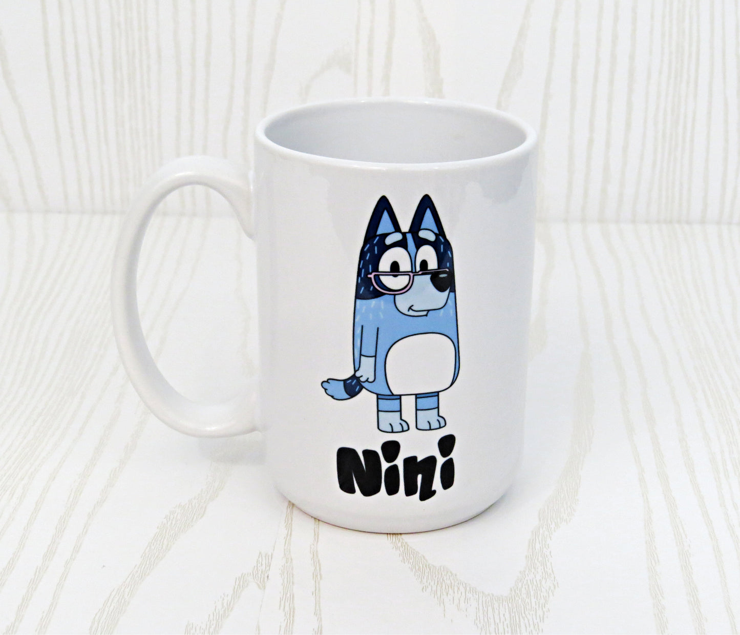 Blue Dog Mug For Family - Mothers Day - Fathers Day - Holidays - Grandparents Day Gift