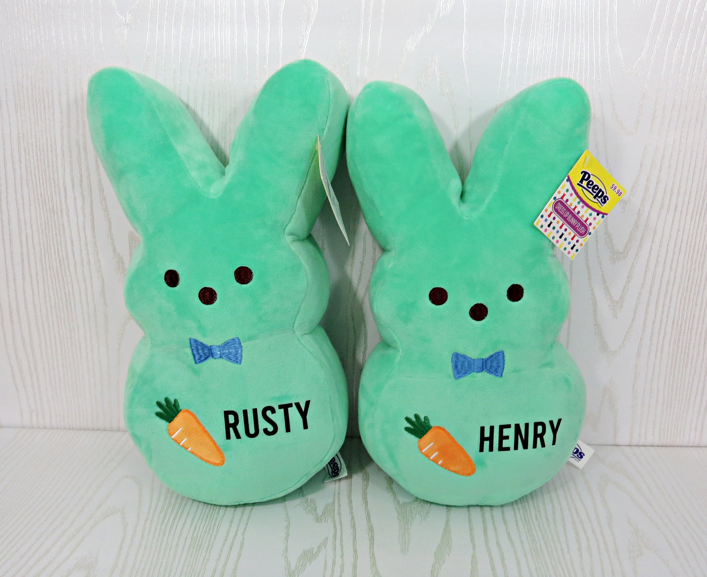 Candy Easter Bunnies Personalized - Personalized Bunny - Plush Easter Gift Kids - Easter Basket Stuffers - Easter Decor - Custom Stuffed Bunny – Home Decor