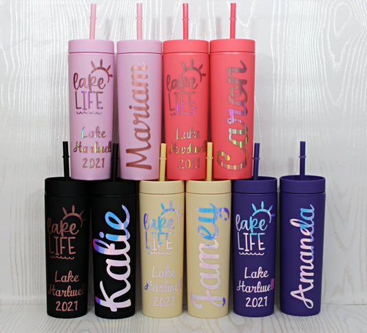 Lake Life Tumbler - Girls Weekend - Girls Trip Tumbler - Customizable Tumblers