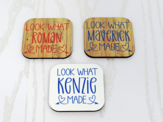 Look What I Made Magnet - Personalized Magnet - Kids Artwork Hanger - Refrigerator Magnet - Fridge Art