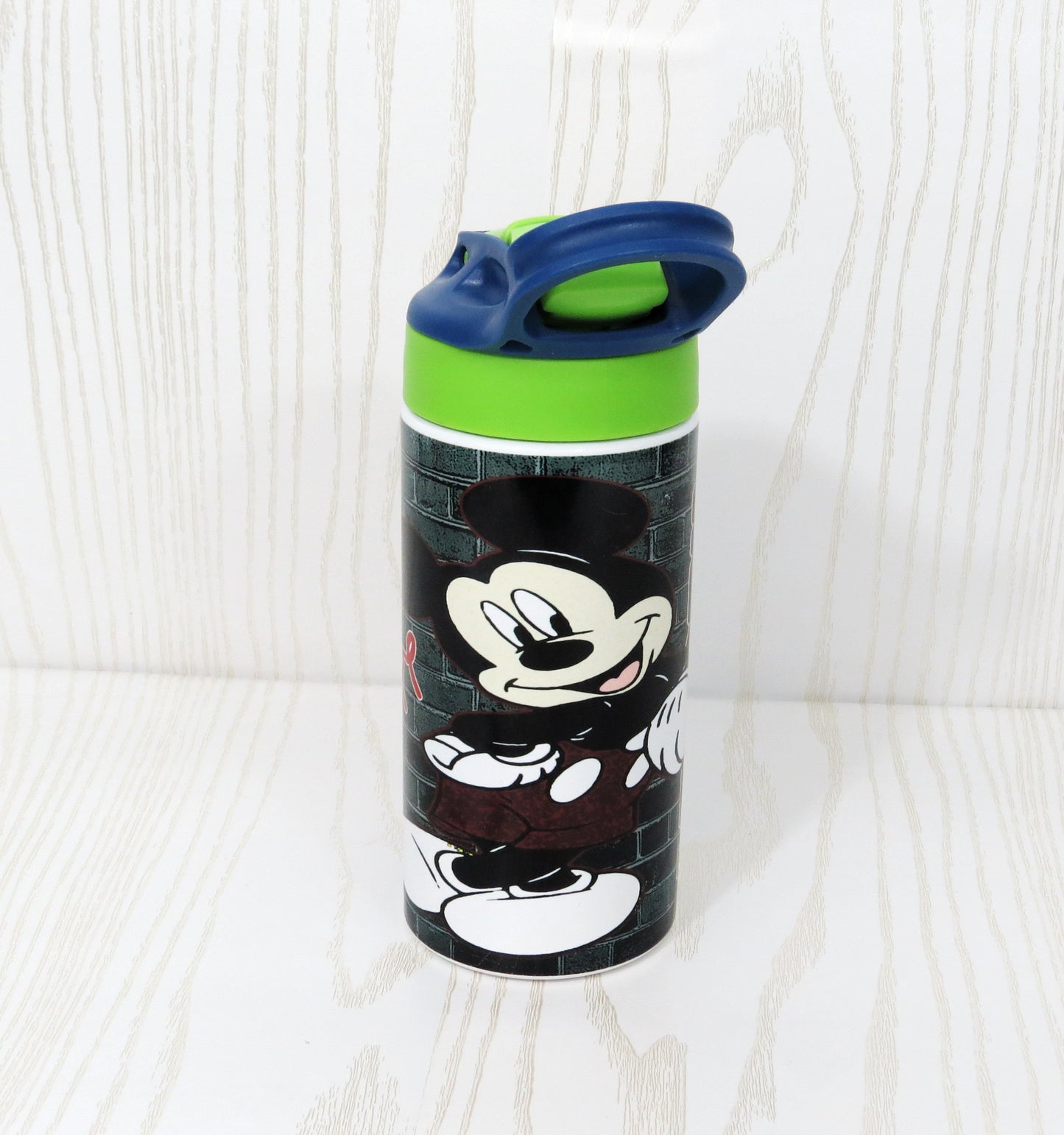 12 oz Stainless Steel Black Mouse Tumbler - Girls Water Bottle - Flip Top - Insulated Reusable - Straw - Personalized Custom with Handle