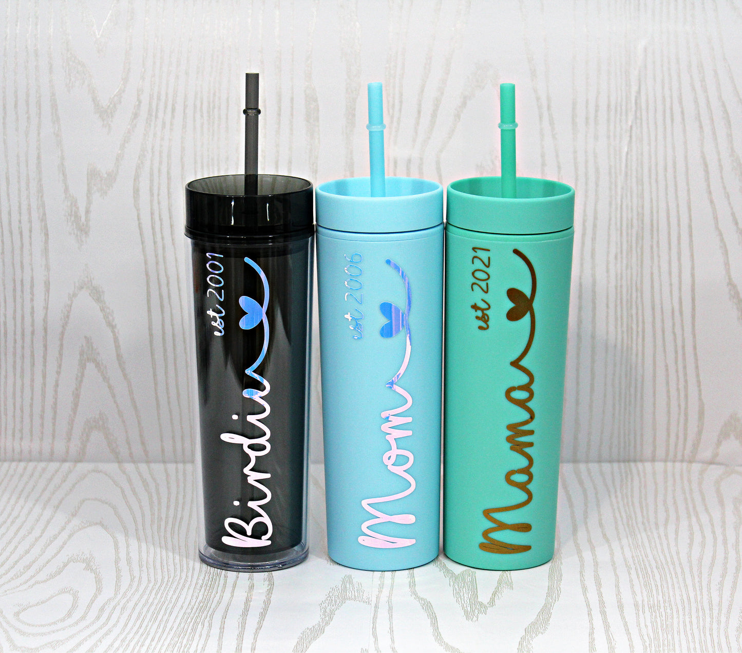 Mom Tumbler Personalized - Mother's Day Tumbler - Grandparent's Day - Mom Est. Date