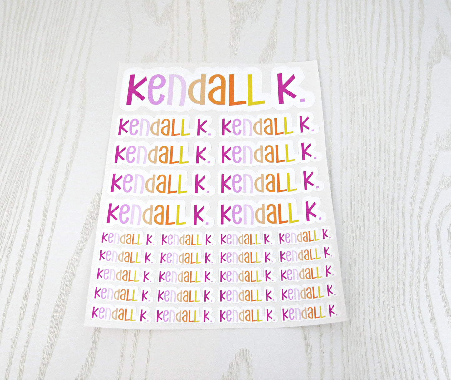 Personalized Label Stickers for Back to School Supplies with Name for Students Teachers - Clipboard Stickers - Water bottles Lunch Boxes Travel