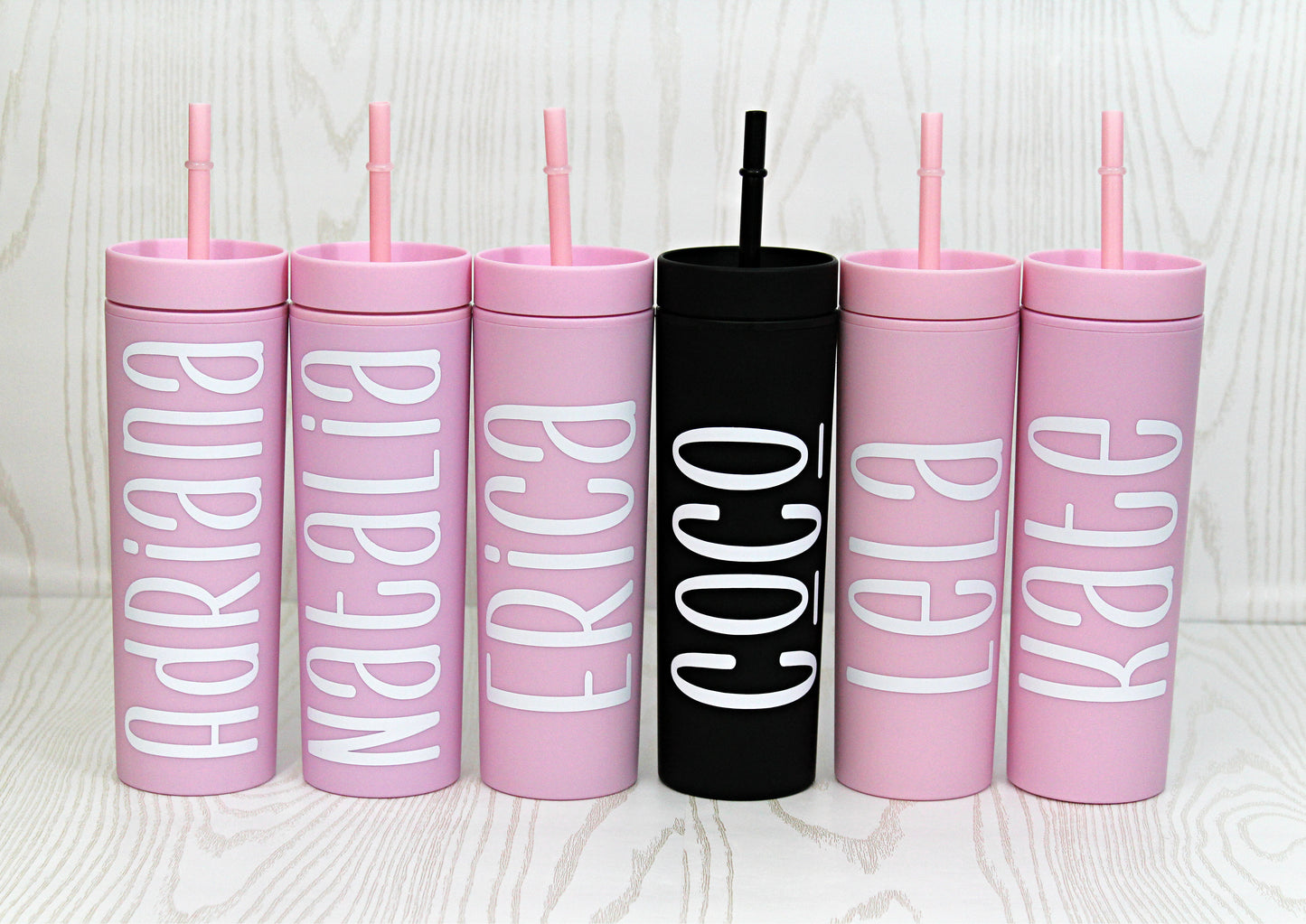 Personalized Tumbler with Lid and Straw, Name Tumbler