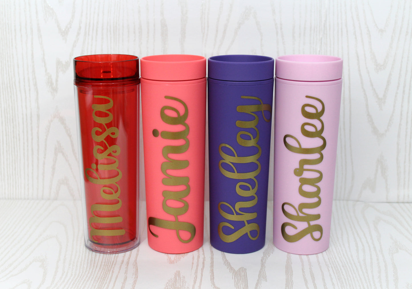 Personalized Skinny Tumbler with Lid and Straw - Monogrammed Tumbler - Custom Tumbler - 16 oz Tumb