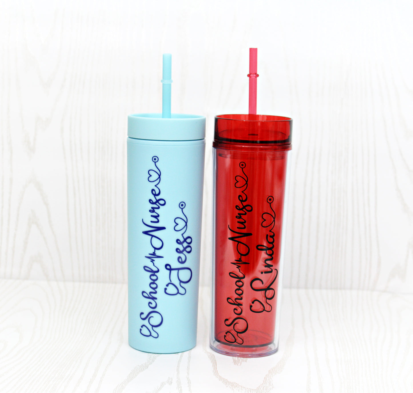 Nurse Tumbler Personalized - Nurse Tumbler with Straw - Gift for Nurse - Nurse Tumbler