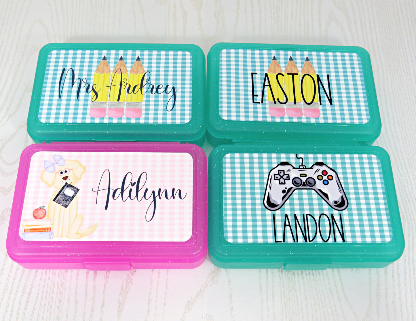 Personalized Pencil Case - Custom Marker Box - Hard Crayon Box with Sn –  kenziesboutique1