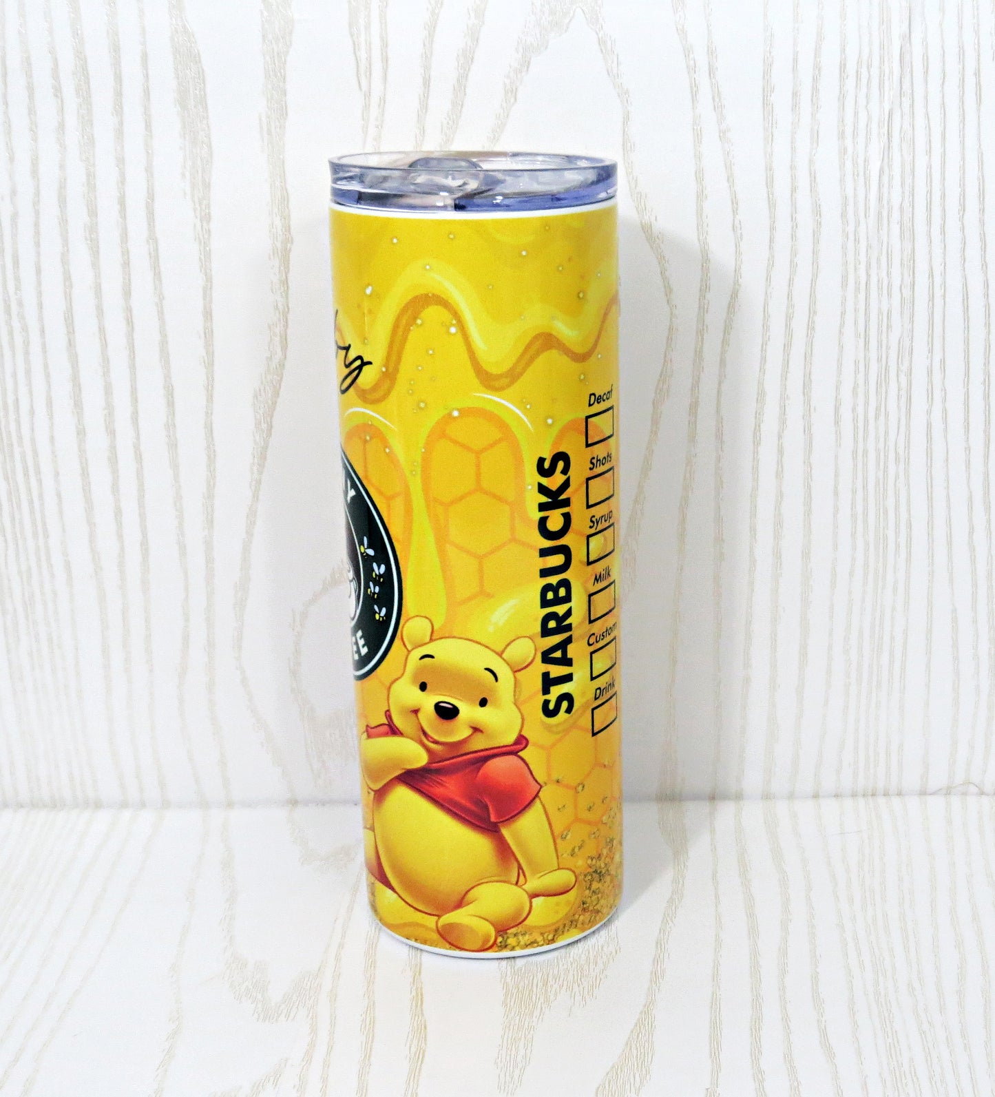 20 oz Stainless Steel Honey Bear Coffee Tumbler - Fun Park Tumbler - Coffee Lover Tumbler