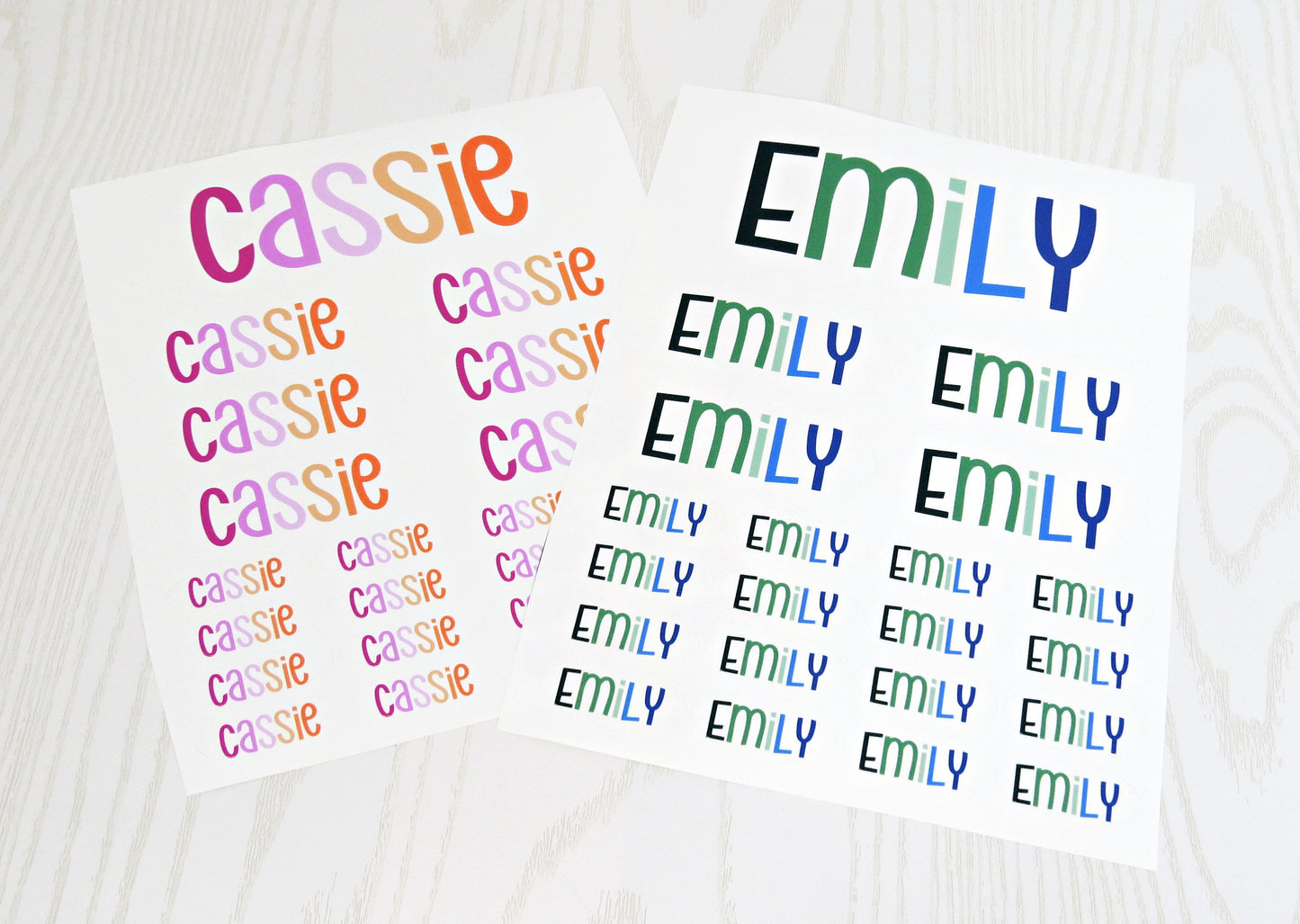 Personalized Label Stickers for Back to School Supplies with Name for Students Teachers - Clipboard Stickers - Water bottles Lunch Boxes Travel