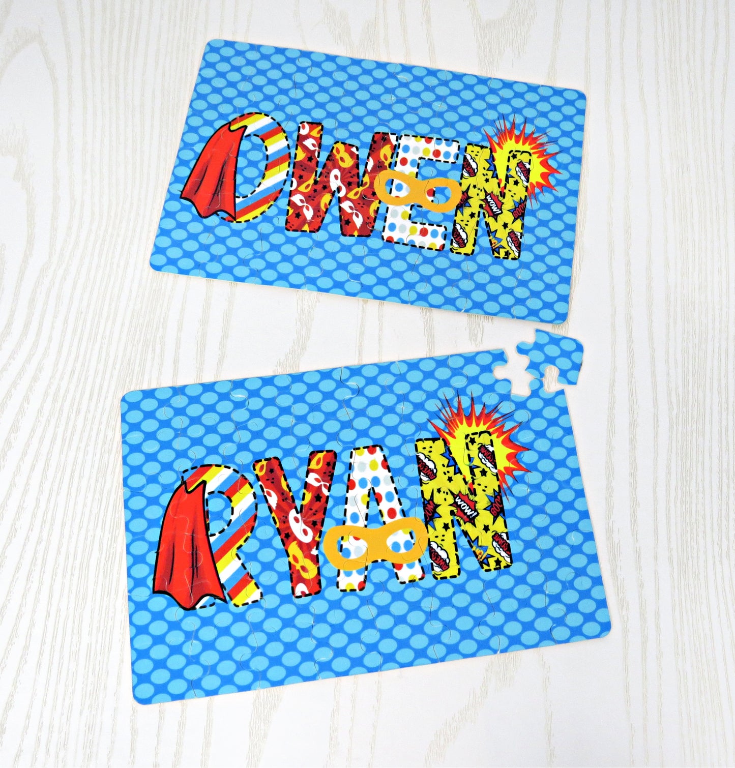 Personalized Superhero Puzzle - Personalized Puzzle for Kids - Custom Puzzle Boy - Birthday Gift