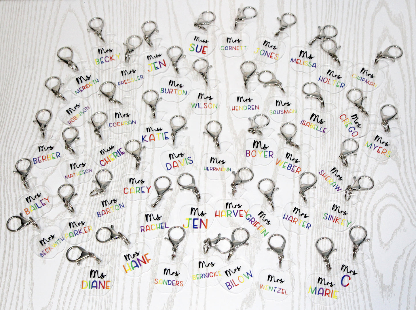 Teacher Appreciation Gift - Teacher Name Keychain - Teacher Keychain -Teacher Appreciation Keychain