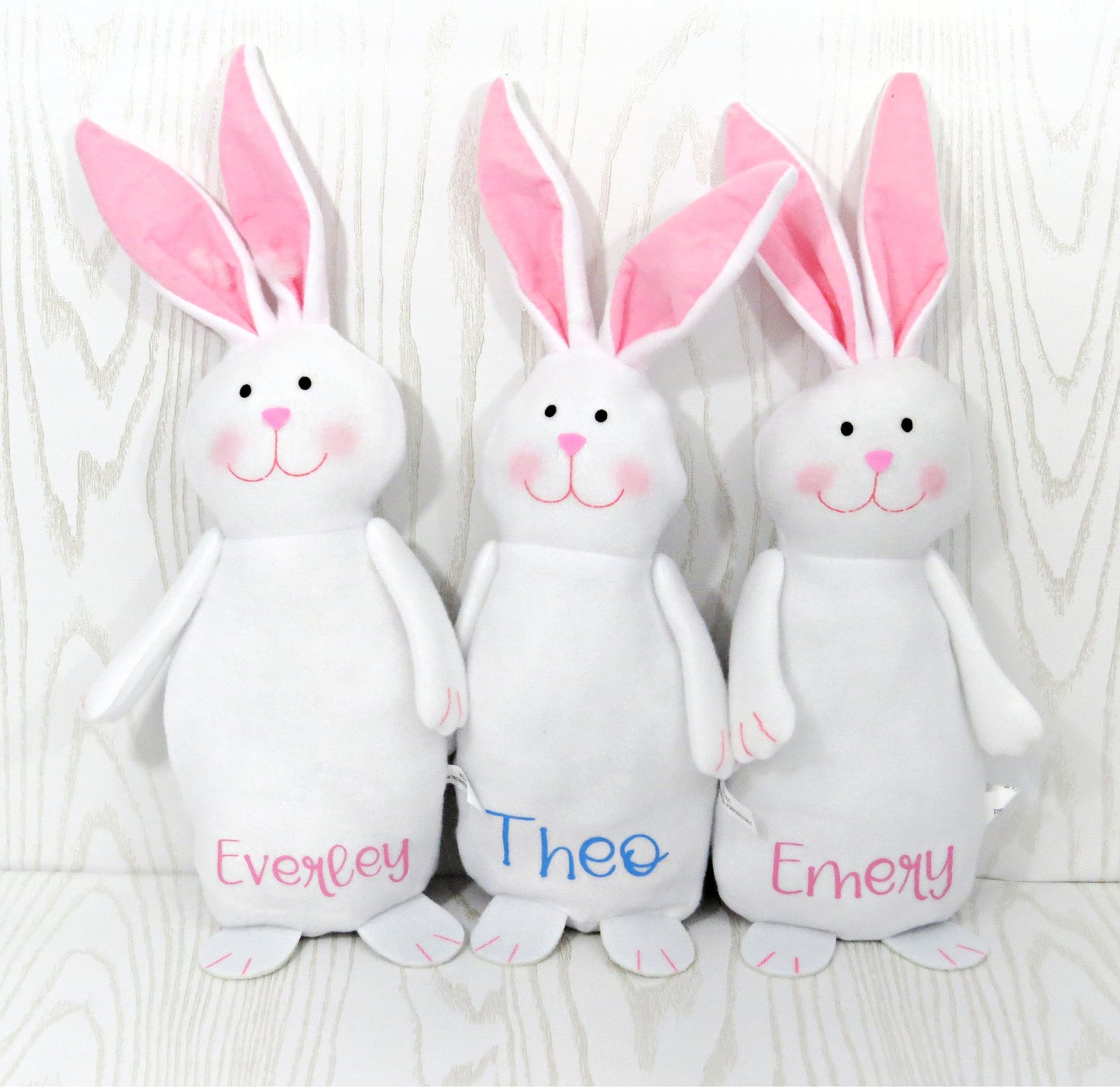 Personalized Easter Bunny - Personalized Bunny - Plush Easter Gift Kids - Easter Basket Stuffers - Easter Decor - Custom Stuffed Bunny – Home Decor