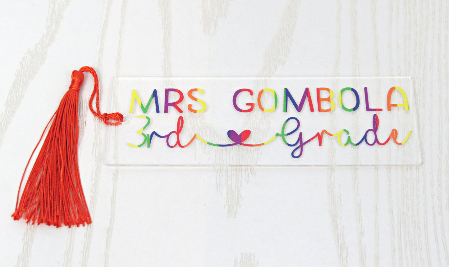 Personalized Teacher Bookmark - Teacher Gift - Teacher Appreciation Gift