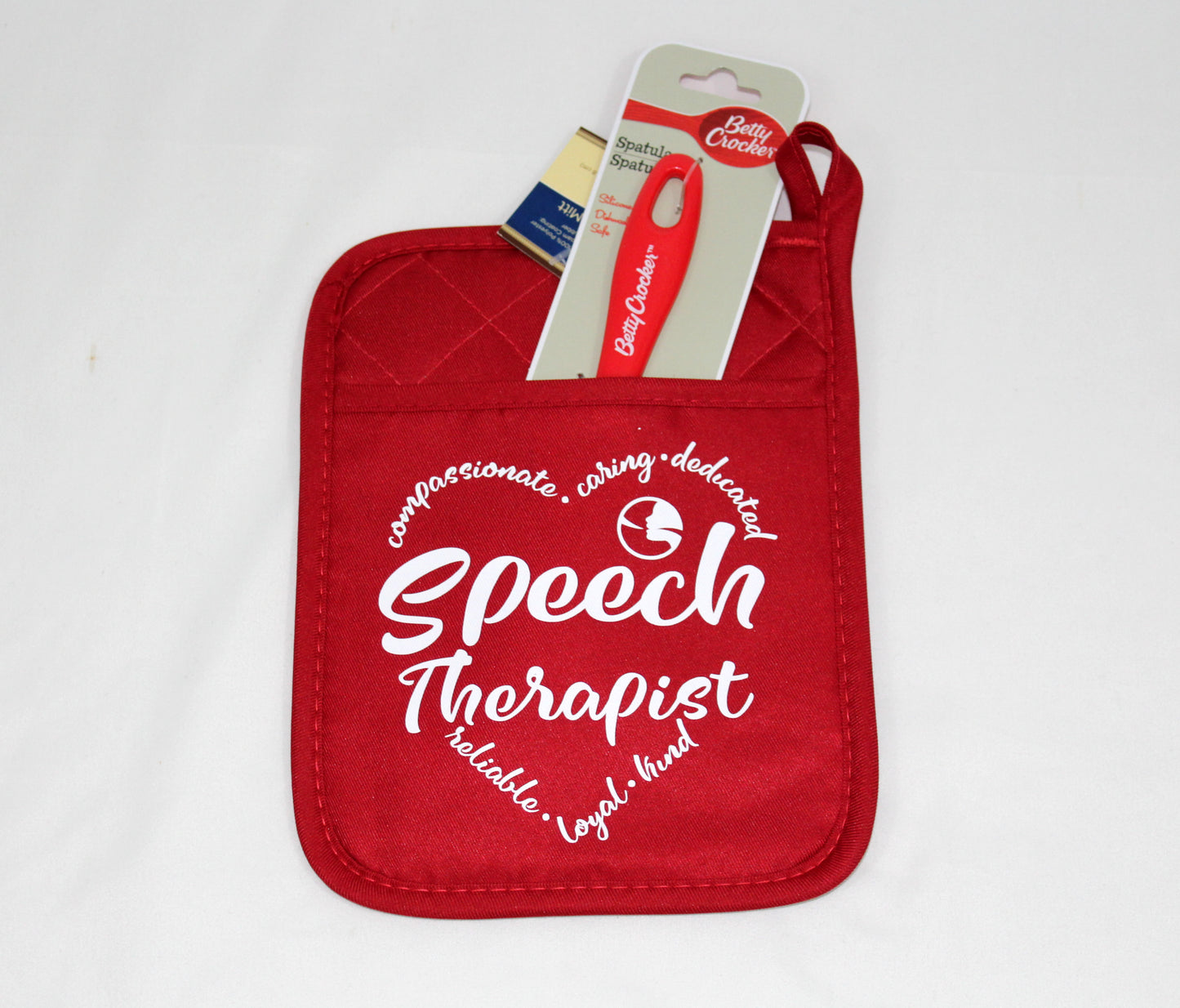 Therapist Gift Potholder With Spatula! - Potholder Teacher Gift - Oven Mitt Teacher Gift