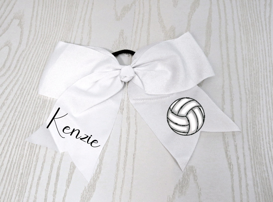 volleyball ribbon, volleyball, volleyball hairbow, volleyball